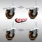 Service Caster 4 Inch SS High Temp Phenolic 10mm Threaded Stem Caster Set Total Lock Brake SCC-SSTSTTL20S414-PHSHT-M1015-4 - alternate 4